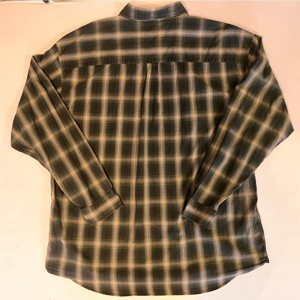 Grey Elephant 100% cotton Plaid Long Sleeve Button Down Shirt Size XL - Picture 2 of 4